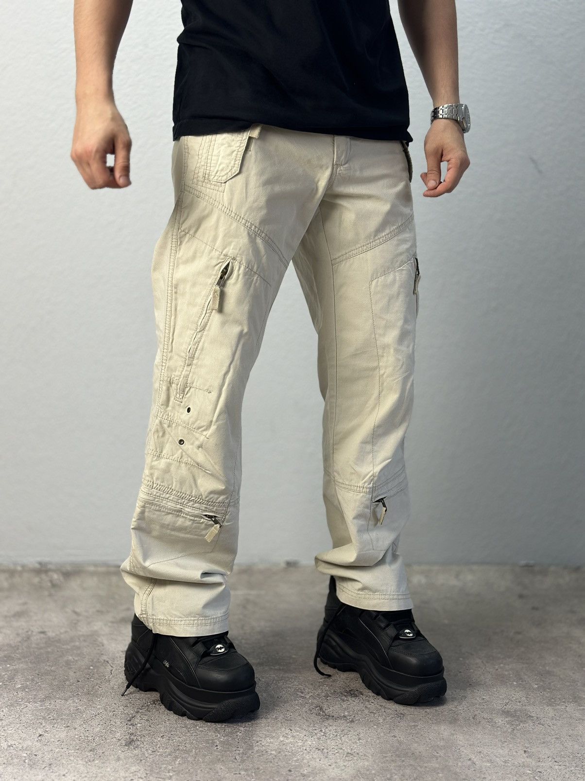 Armani Vintage Bontage G-star Pants Baggy Japan Tornado mart Cargo Size US 32 / EU 48 - 1 Thumbnail