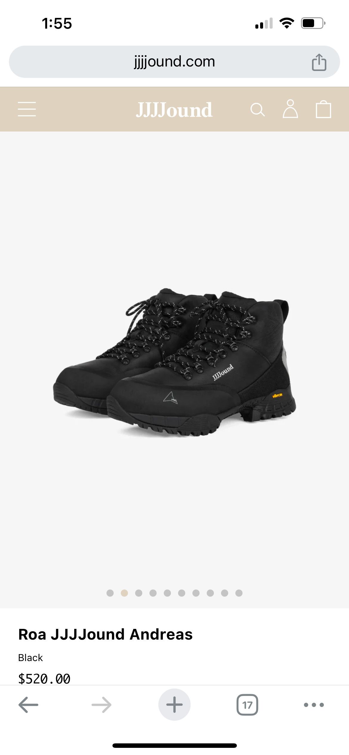 JJJJound × ROA Jjjjound Roa Andreas Hiking Boots Size US 7 / EU 40 - 3 Thumbnail