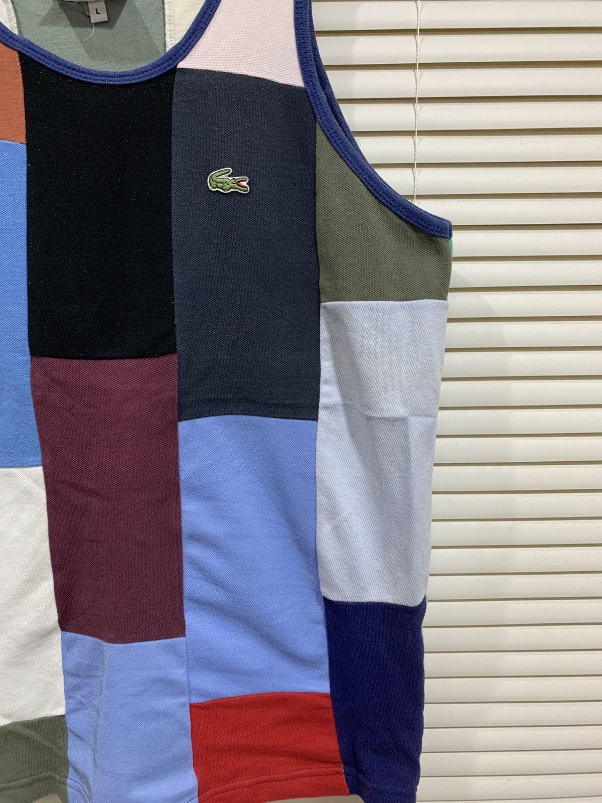 Lacoste Chemise Lacoste Sleeveless Colorblocked Patchwork Size US L / EU 52-54 / 3 - 2 Thumbnail