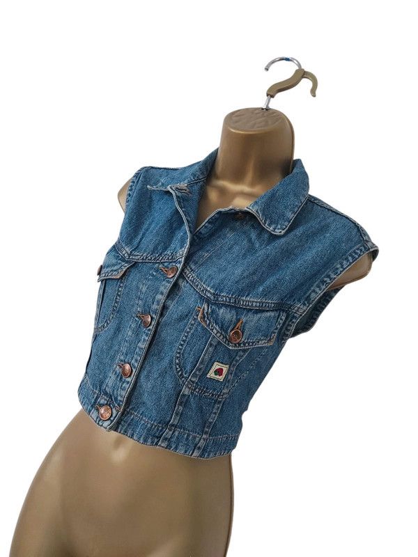 Kenzo Vintage denim vest top Size S / US 4 / IT 40 - 2 Thumbnail