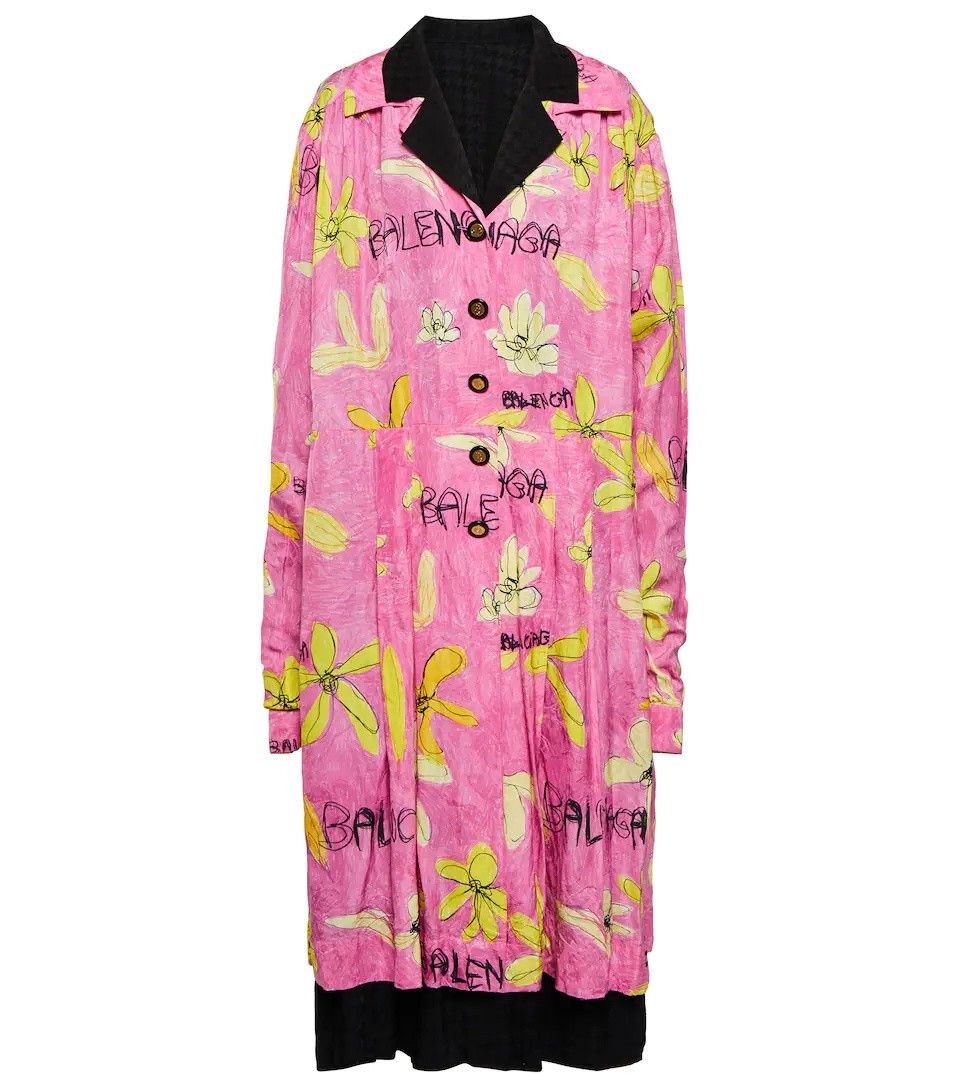 Balenciaga o1y0625 Midi Dress in Multicolor Size XS / US 0-2 / IT 36-38 - 1 Thumbnail
