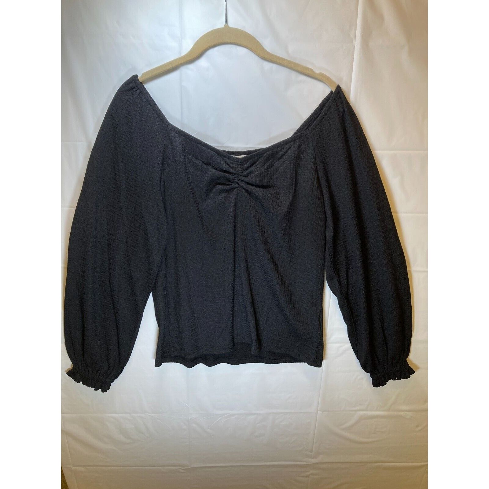 Michael Kors Michael Kors Women's Rouched Puff Sleeve Top Petite Large Size L / US 10 / IT 46 - 1 Thumbnail