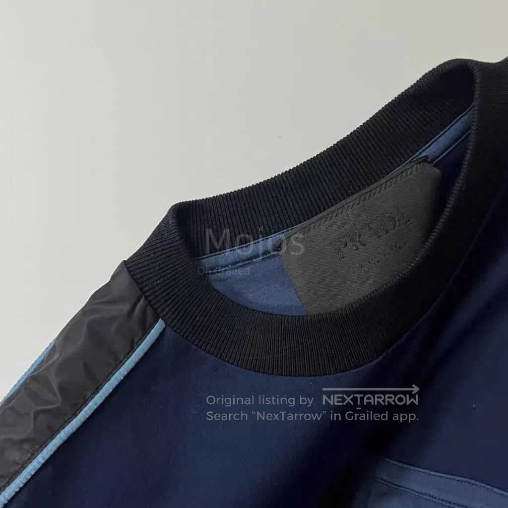 Prada Nylon Patch Sweatshirt.