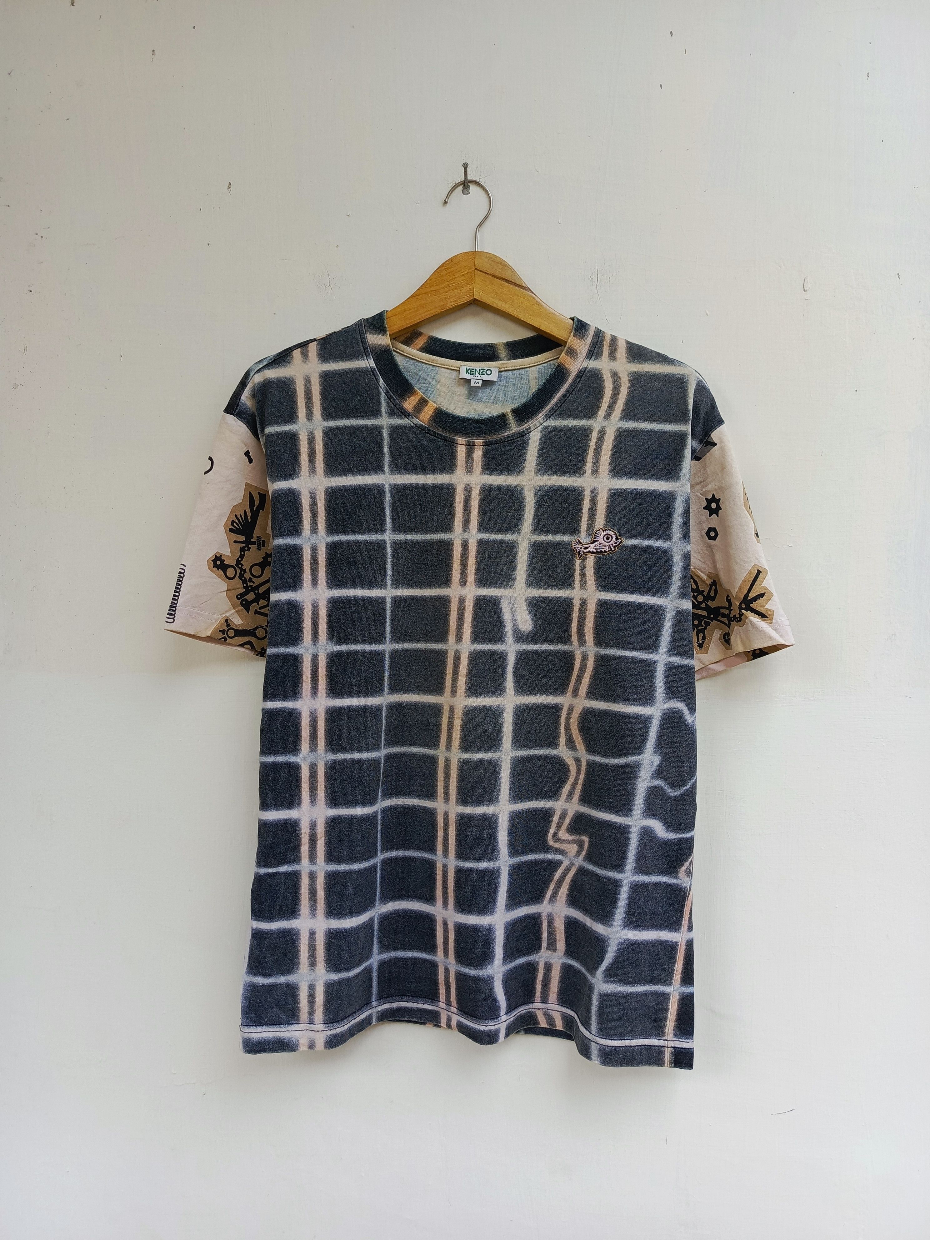 Kenzo Paris plaid print tshirt
