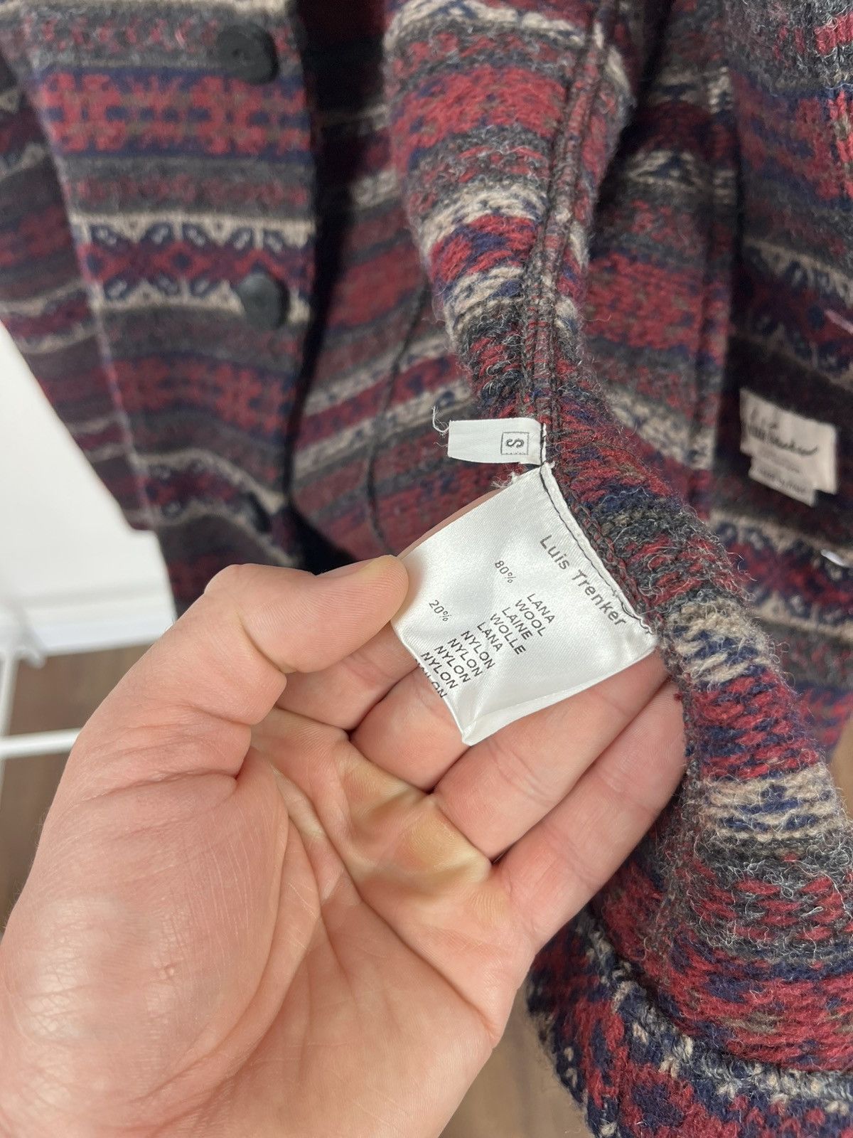 Other Luis Trenker Cardigan Wool Pattern Knit Men Size S Jacket Size US S / EU 44-46 / 1 - 7 Thumbnail