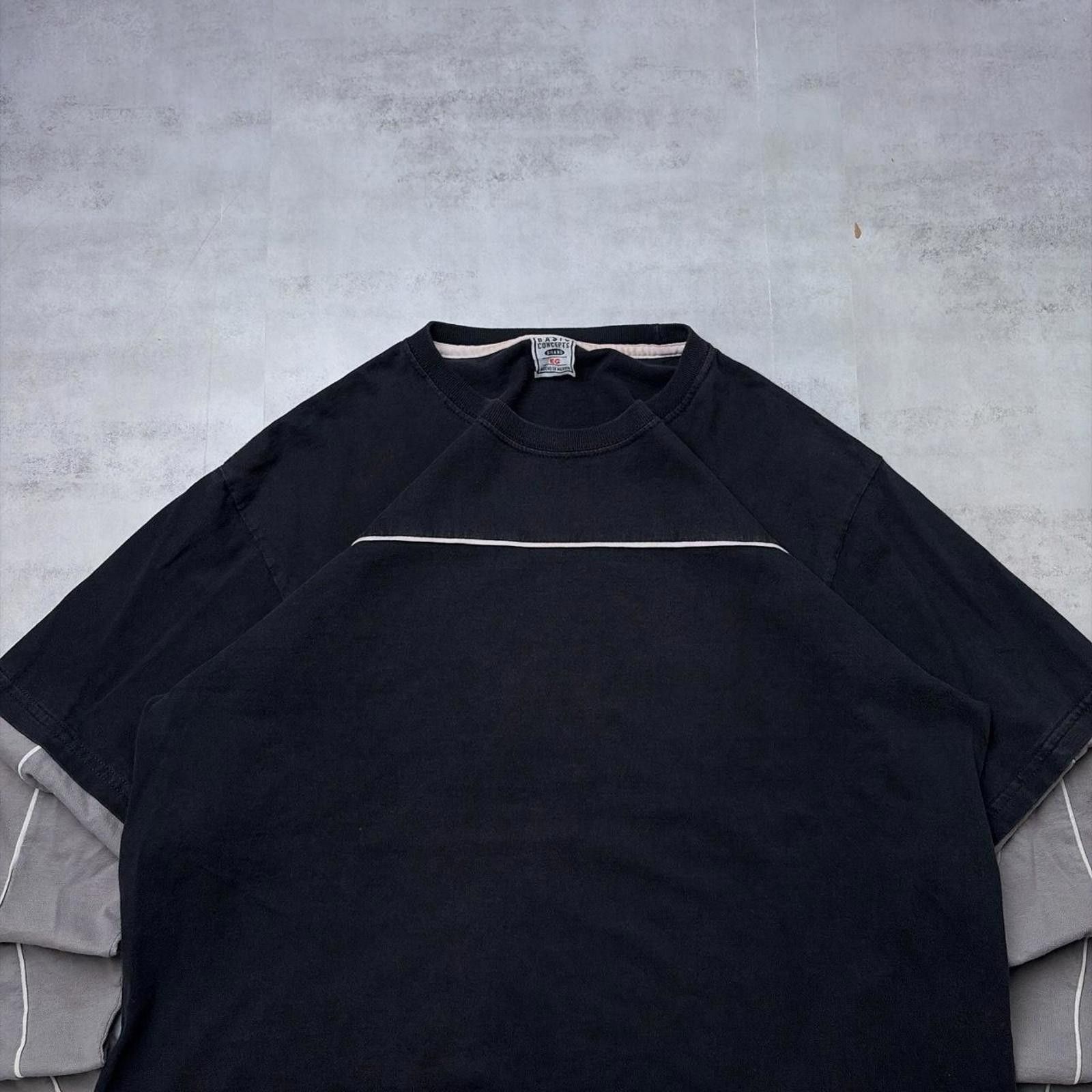 Other Y2K Black Basic Concepts Surf Striped Long Sleeve Shirt Size US L / EU 52-54 / 3 - 3 Thumbnail
