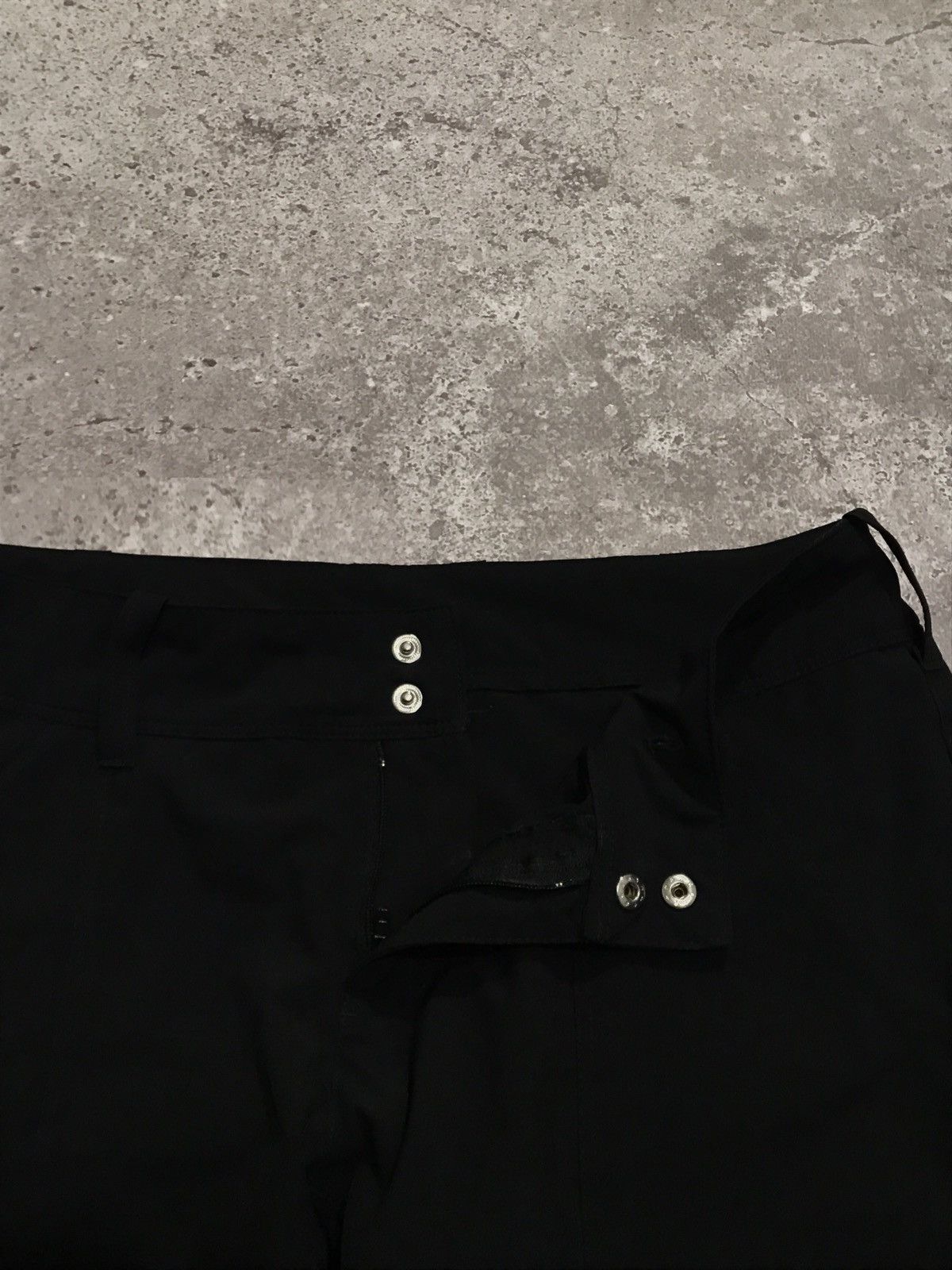 Nike × Vintage Vintage Nike Cargo Track Pants FitDry Embroiled Swoosh Black Size 28" / US 6 / IT 42 - 7 Thumbnail