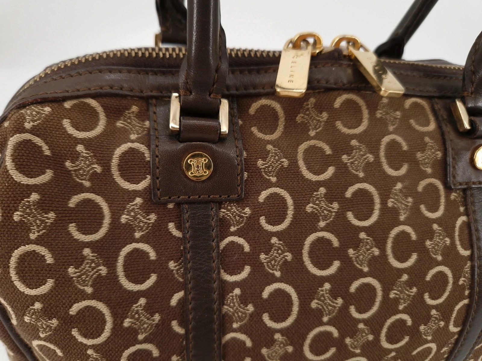 Celine Celine Monogram Canvas Leather Bag Size ONE SIZE - 2 Thumbnail
