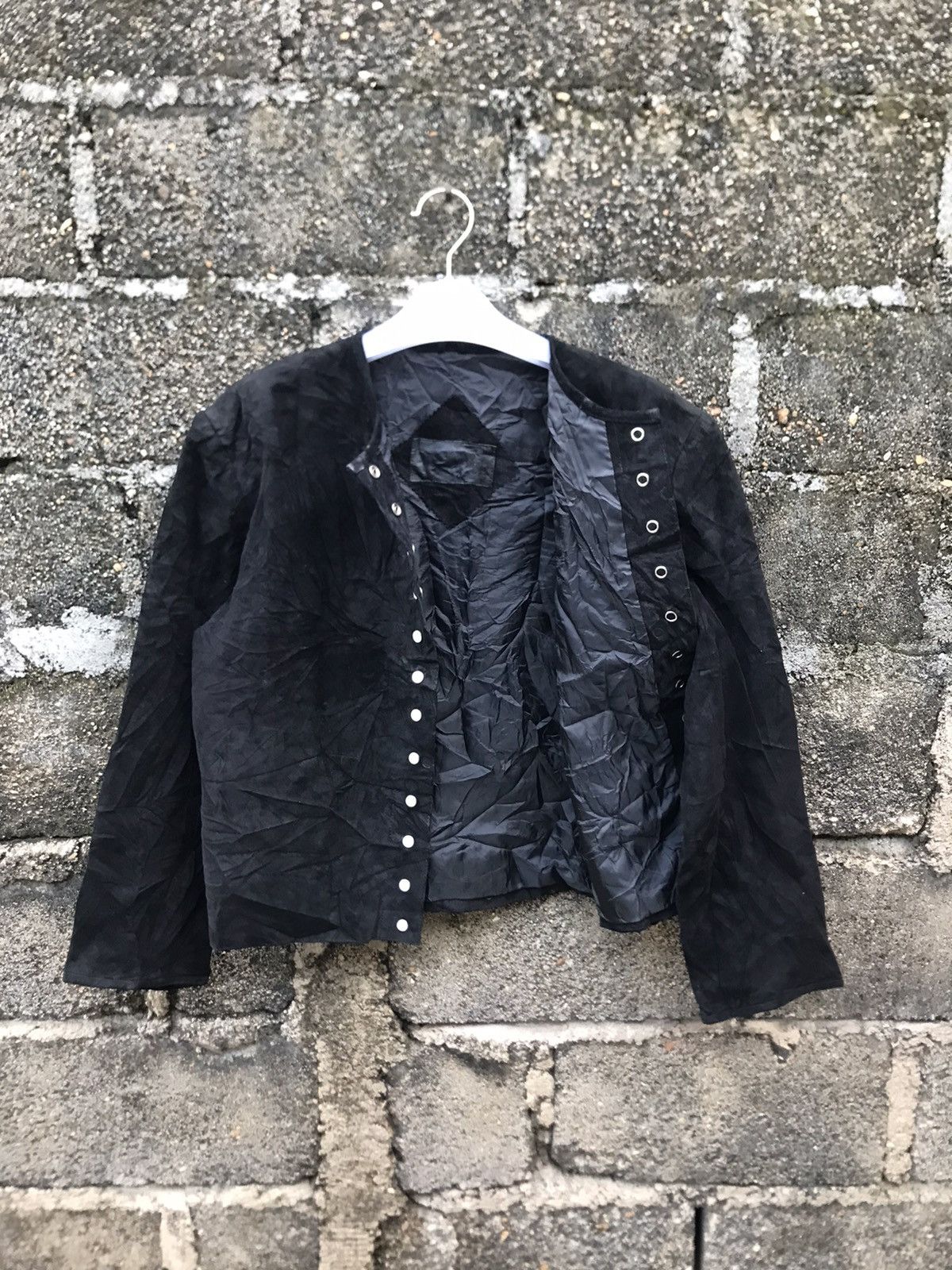 Genuine Leather ⚡️Vintage Passage Leather Snap Button Cropped Jacket Size M / US 6-8 / IT 42-44 - 7 Thumbnail