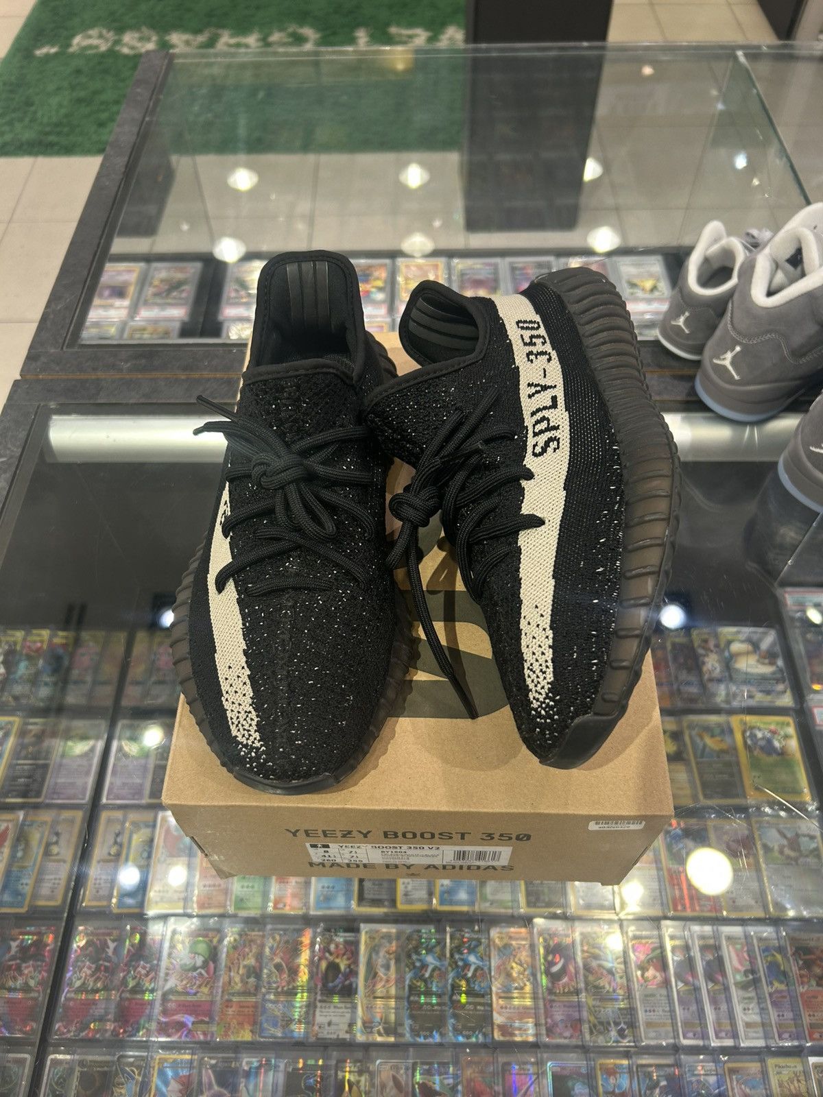 Yeezy Adidas Yeezy 350 Core Black White Size US 8 / EU 41 - 1 Thumbnail