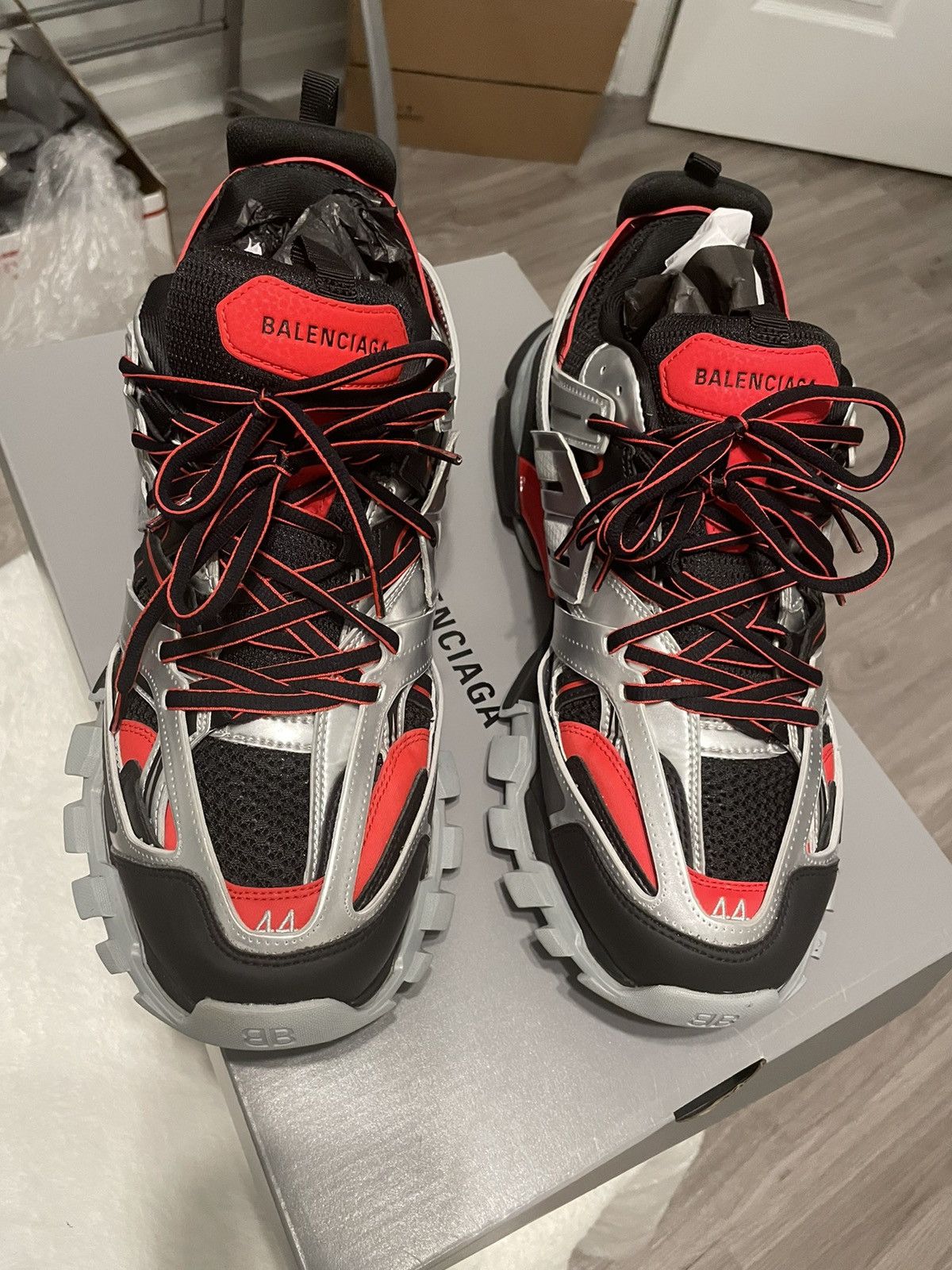 Balenciaga Balenciaga metallic track sneakers Size US 11 / EU 44 - 4 Thumbnail