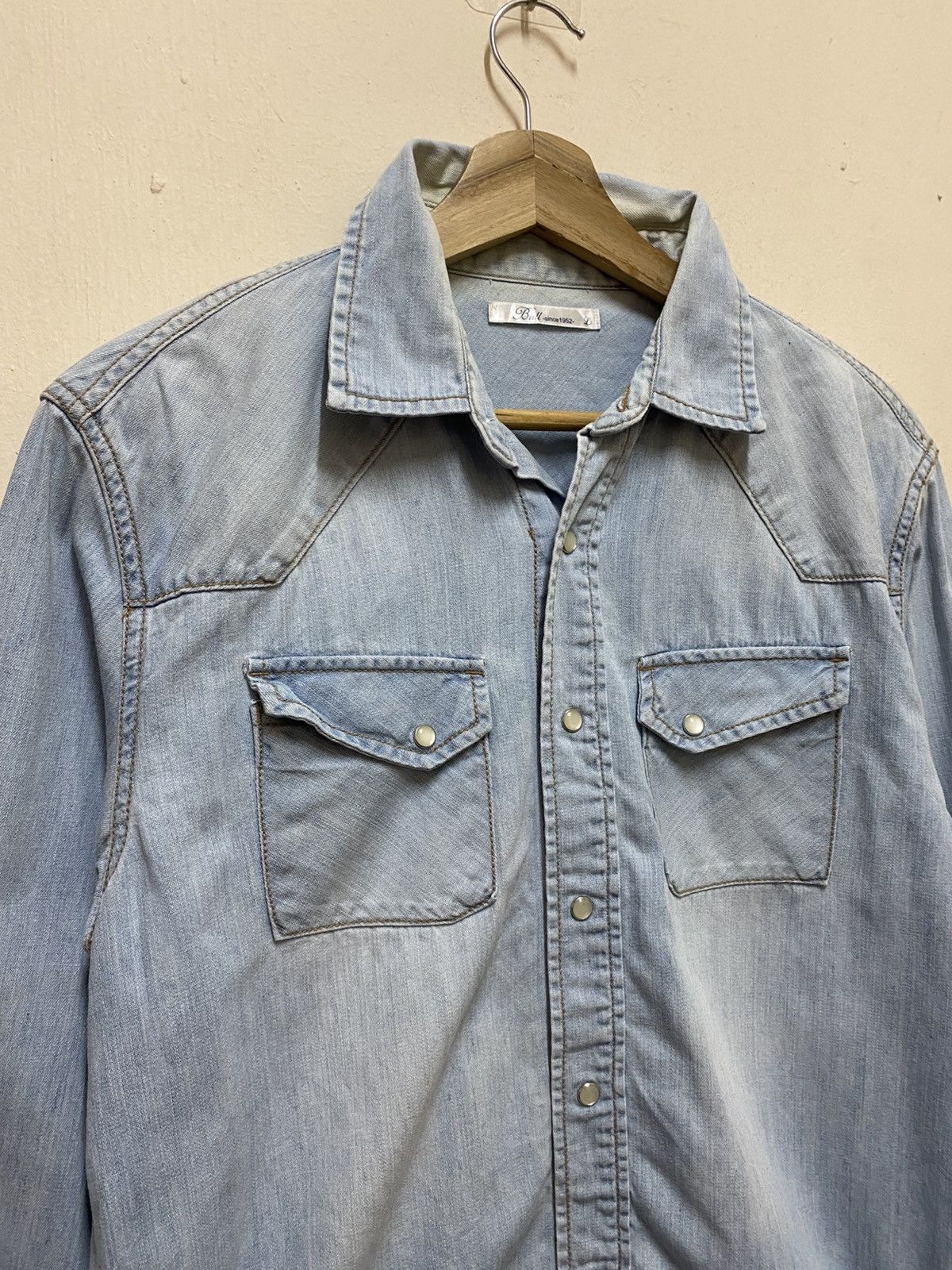 If Six Was Nine Bull Denim Jeans Shirt Button Up Size US S / EU 44-46 / 1 - 3 Thumbnail