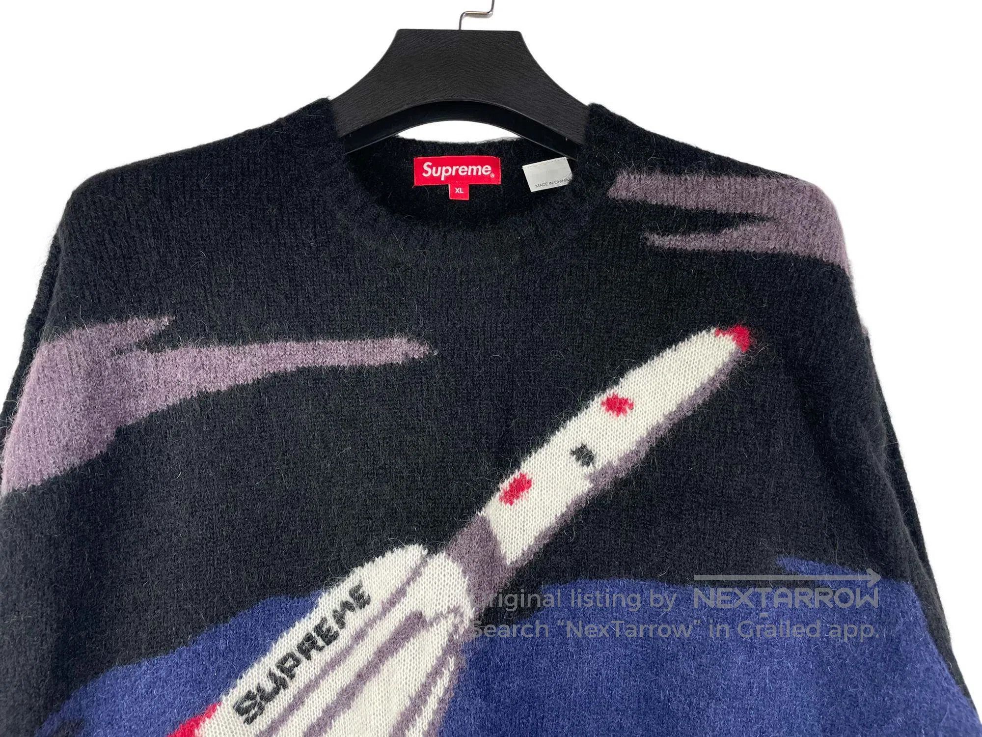 Supreme Supreme Rocket Pattern Round Neck Knit Sweater Size US XL / EU 56 / 4 - 3 Thumbnail