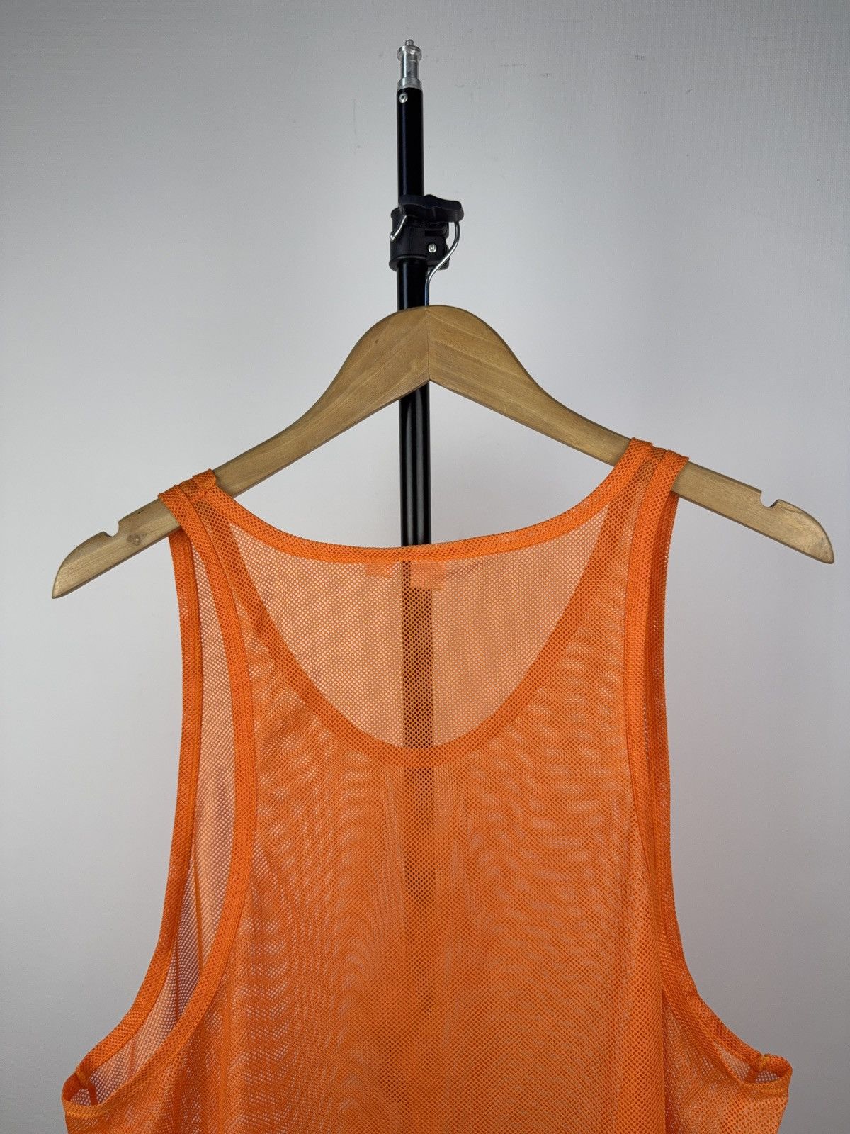 Puma Vintage 90s Puma Orange Mesh Training Bib Tank Jersey Vest Size US S / EU 44-46 / 1 - 5 Thumbnail