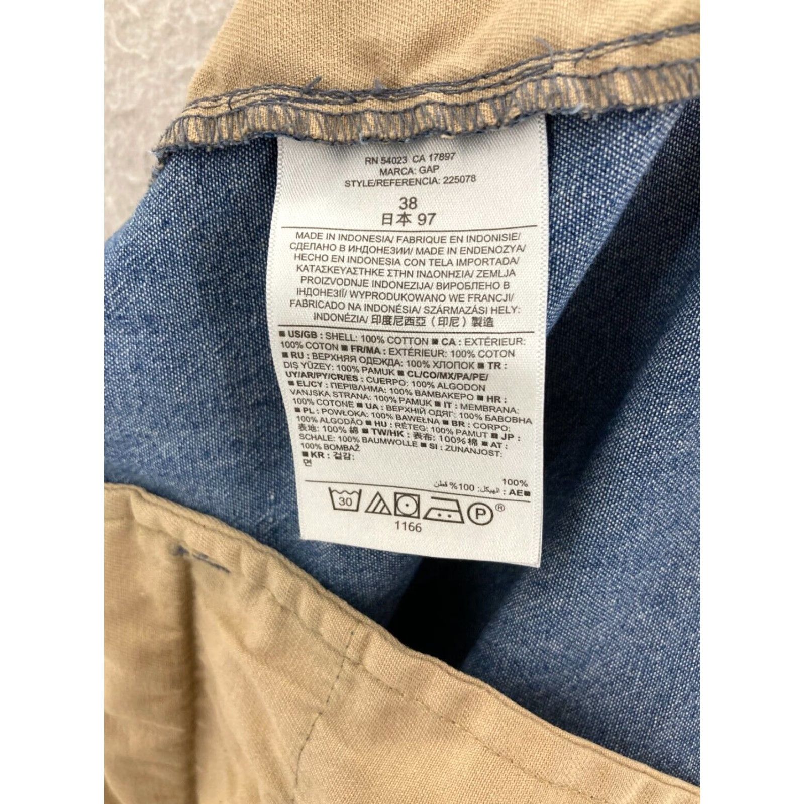 Gap Gap Lived in Shorts Mens 38 Flat Front Blue Size US 38 / EU 54 - 7 Thumbnail