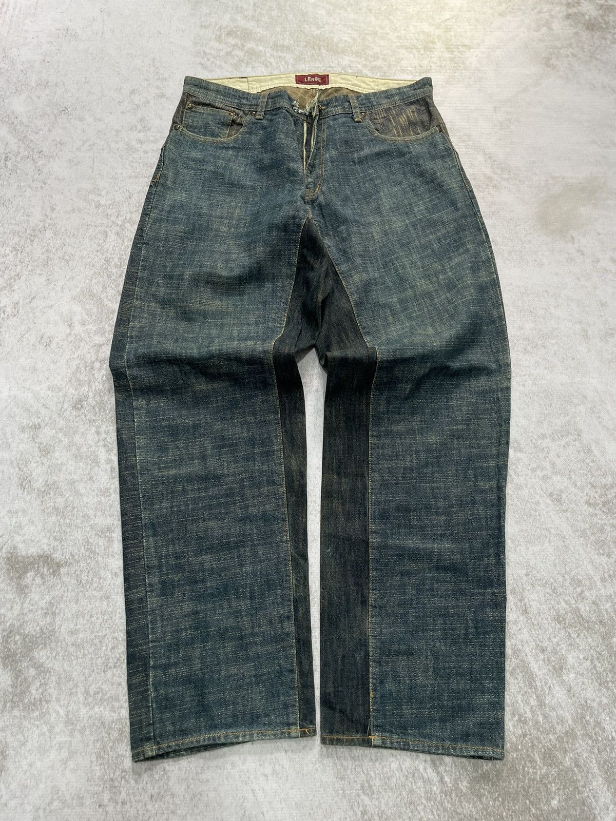 If Six Was Nine × Japanese Brand × Le Grande Bleu (L.G.B.) 2000s hybrid jeans japan denim pants y2k style Size US 32 / EU 48 - 1 Thumbnail