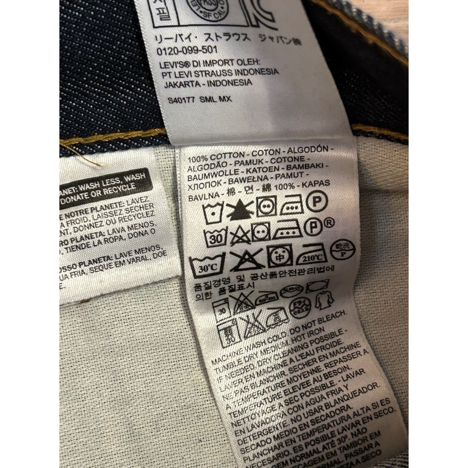 Levi's Levi's 505 Jeans Mens 40x32 Straight Leg Stretch Denim | 5-Pocket Blue Regular Rise Mid 40 Regular Mens Jeans Size US 40 / EU 56 - 4 Thumbnail