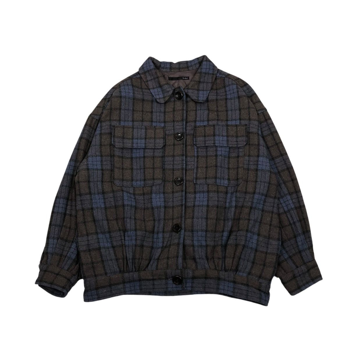 Flannel 🔥VINTAGE FLANNEL JACKET HEATHER TARTAN DESIGN ISSEY MIYAKE Size US M / EU 48-50 / 2 - 1 Thumbnail