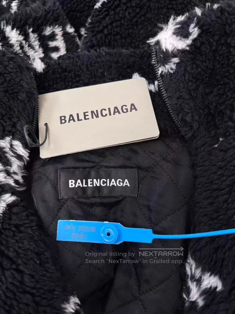 Balenciaga Balenciaga Logo All-Over Print Loose Zipper Jacket Coat Size US S / EU 44-46 / 1 - 4 Thumbnail