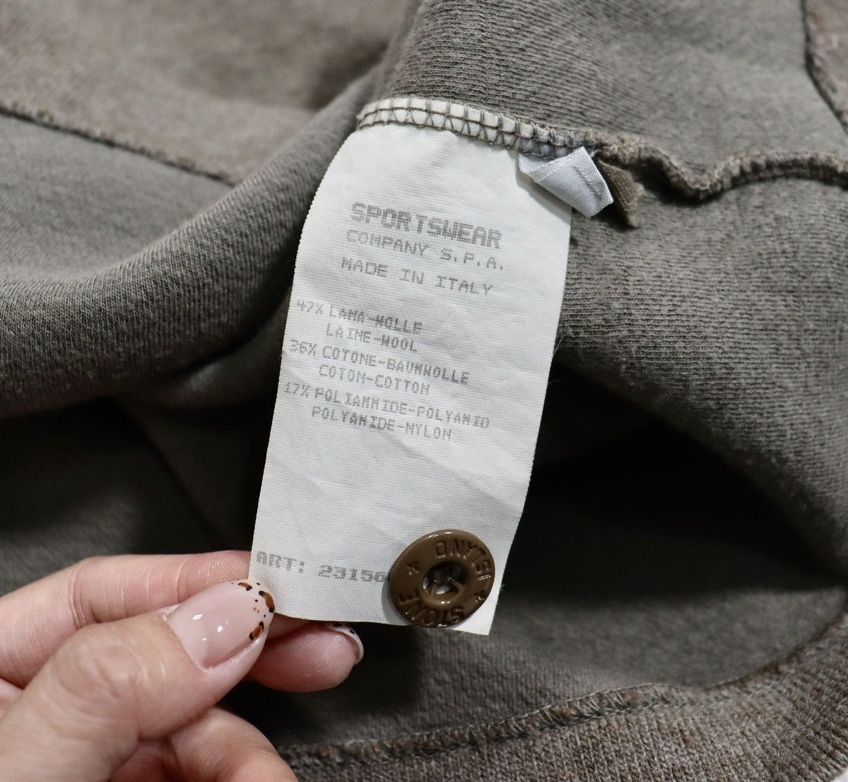 Stone Island Stone Island Wool Sweat ，sizeL Size US L / EU 52-54 / 3 - 11 Thumbnail