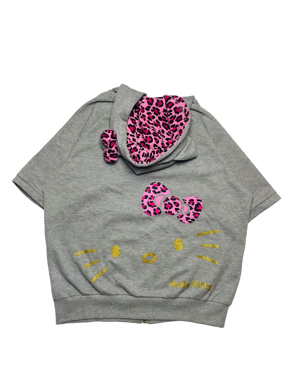 Angel Blue × Japanese Brand 2000s Hello Kitty - 3D Hoodie Sleeveless Jacket Size US M / EU 48-50 / 2 - 2 Thumbnail