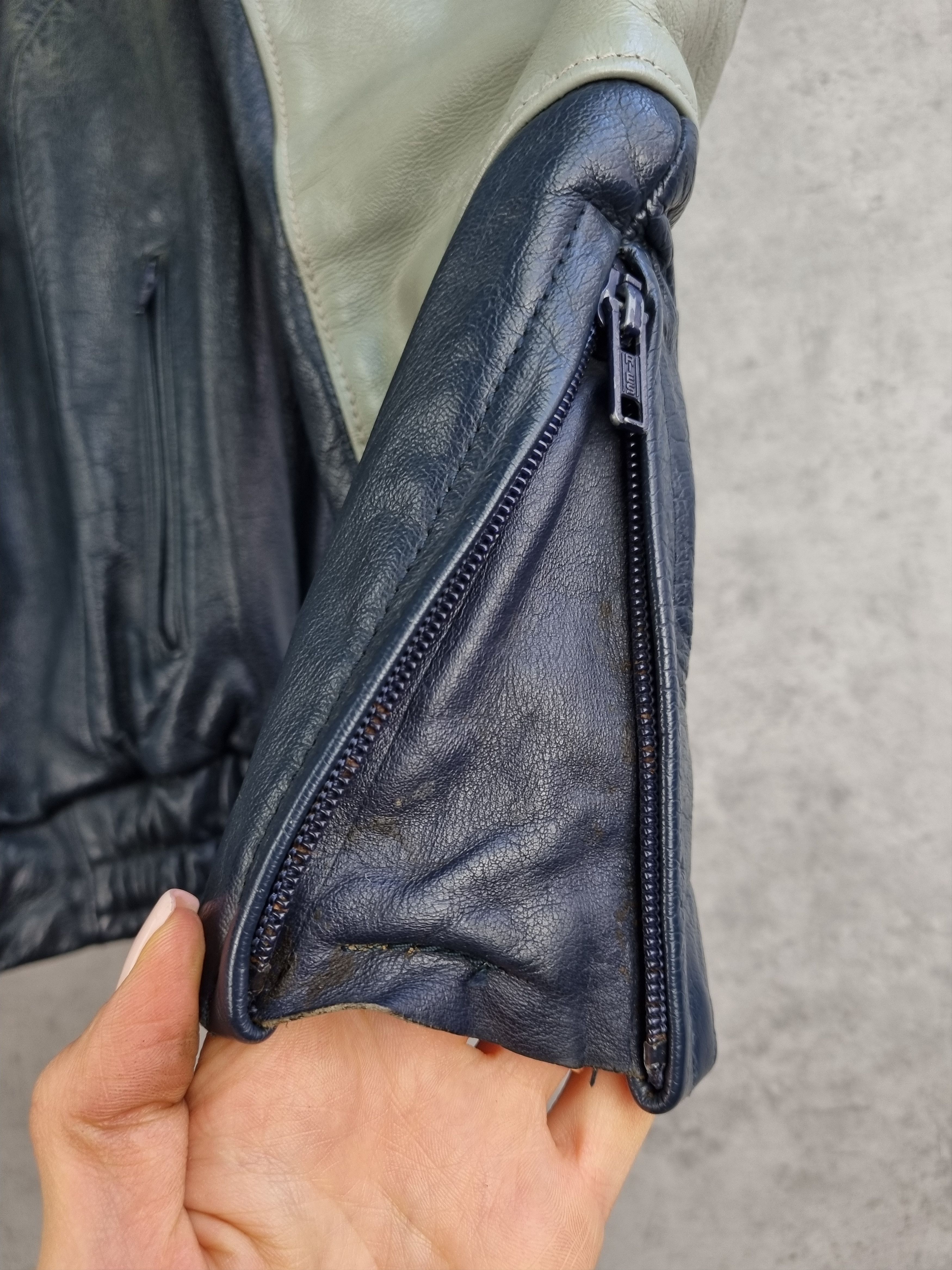 BMW 80s Rare Size BMW Leather Jacket made in West Germany Size US S / EU 44-46 / 1 - 9 Thumbnail