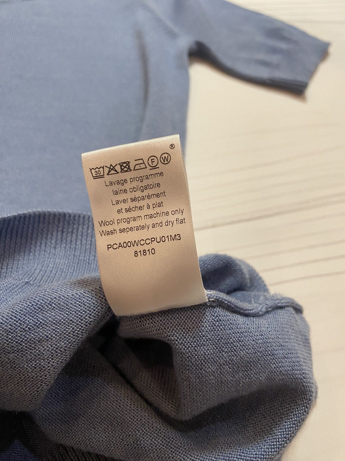 Cartier × Vintage Vintage Archival Cartier Uniform wool y2k t shirt Size XXS / US 00 / IT 34 - 5 Thumbnail
