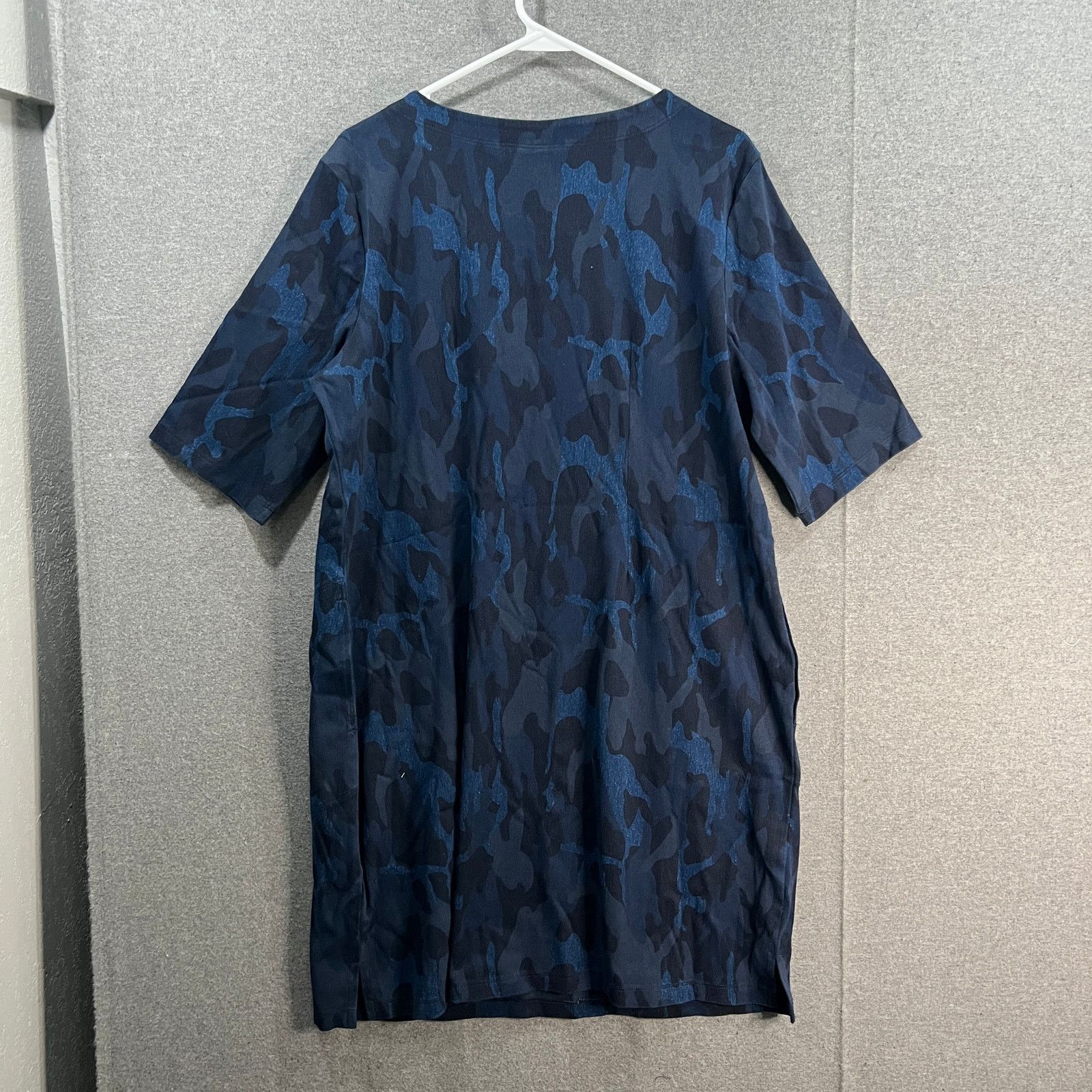 Other Women with Control Prime Stretch Denim 2 Shift Print Dress Size L / US 10 / IT 46 - 2 Thumbnail