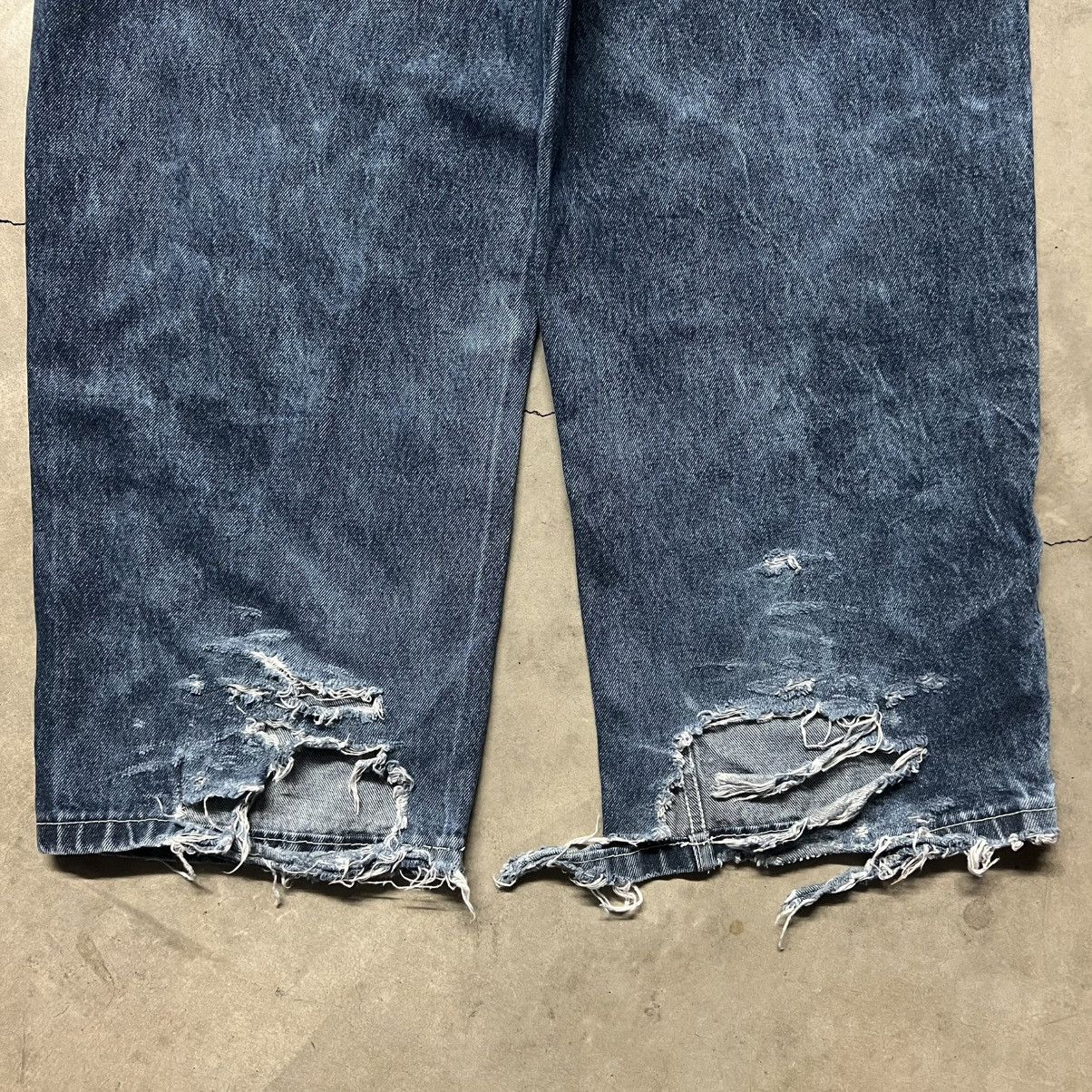 Ed Hardy × JNCO × Southpole Vintage Y2K SouthPole Distressed BAGGY Denim Jeans Size US 36 / EU 52 - 2 Thumbnail