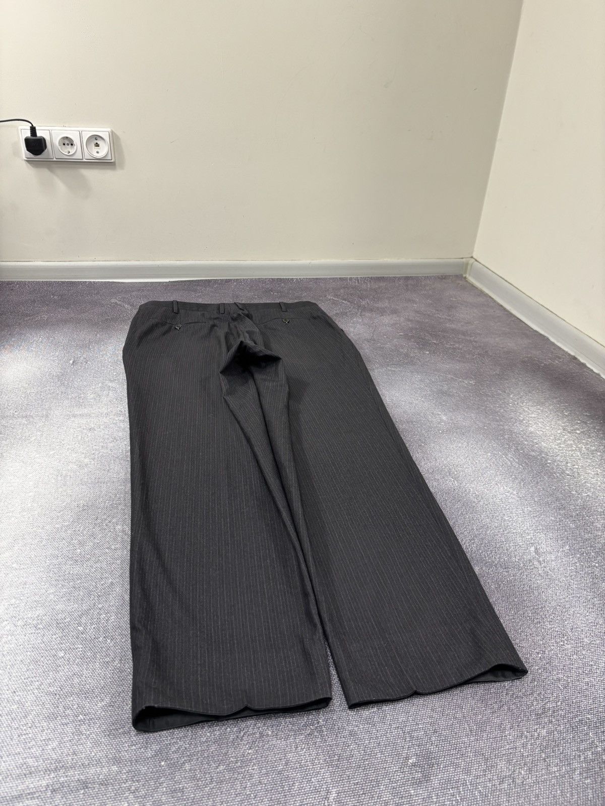 Kiton Kiton Napoli Men’s Pinstripe Gray Wool Dress Pants Trousers Size US 42 / EU 58 - 13 Thumbnail