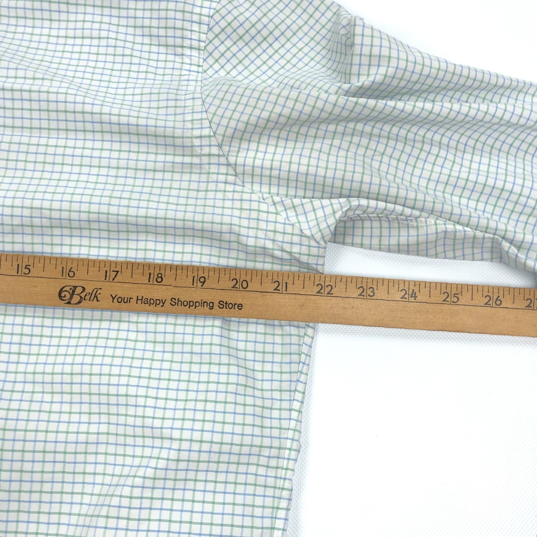 Ralph Lauren Ralph Lauren Performance Men's M White Green Blue Check Button-Down Shirt Size US M / EU 48-50 / 2 - 6 Thumbnail