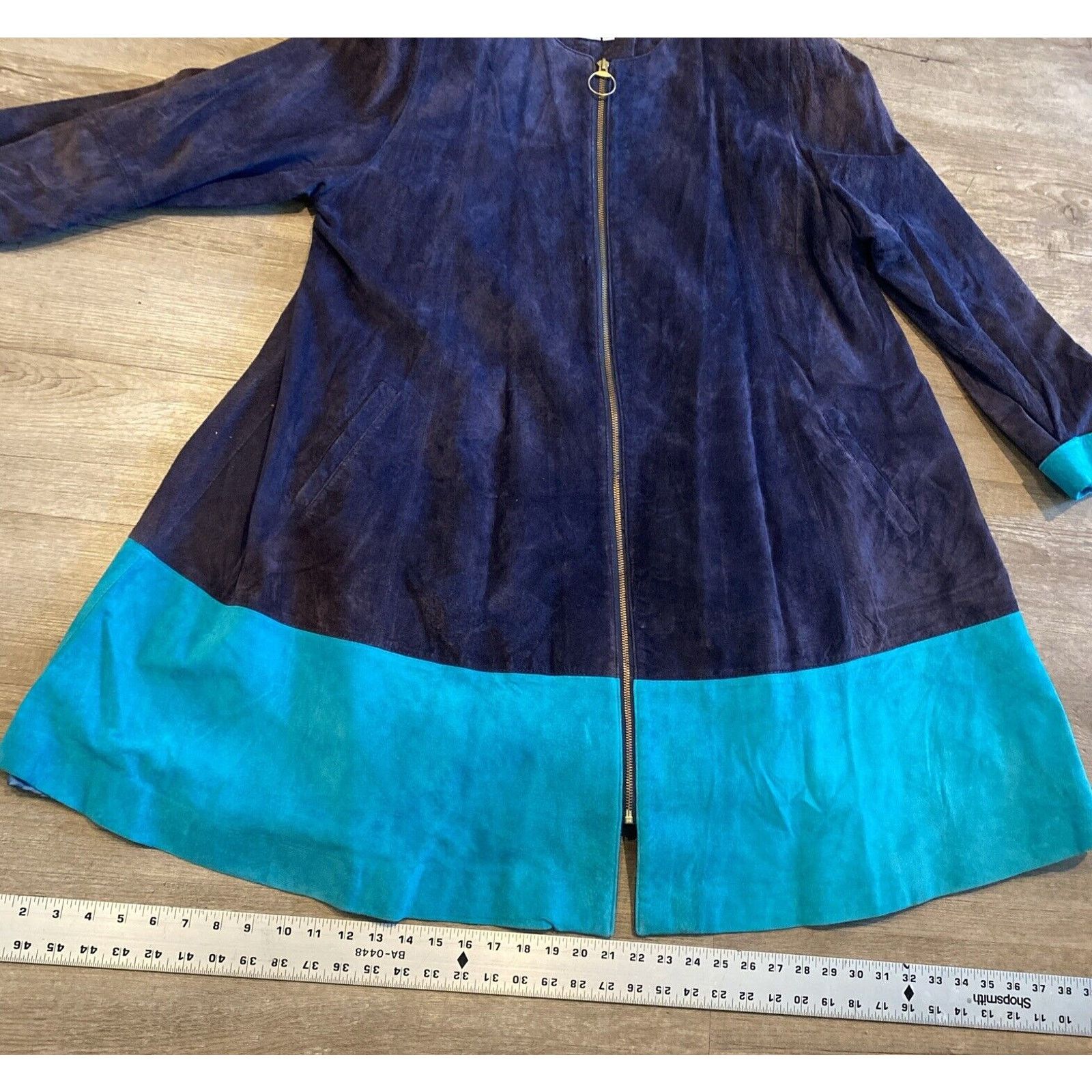 Margaret Howell Margaret Godfrey Women Suede Jacket Size L Purple Size L / US 10 / IT 46 - 8 Thumbnail