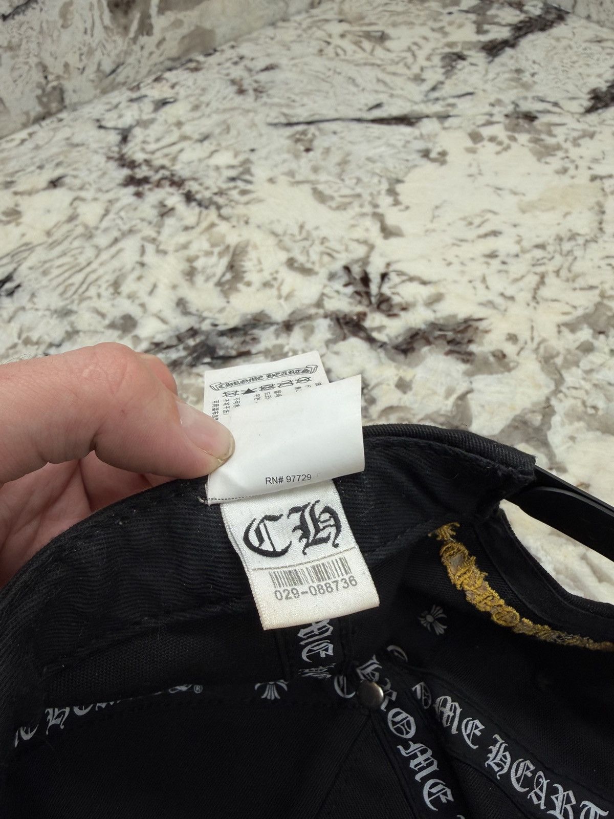 Chrome Hearts Chrome Hearts CH Patch Hat Black Yellow Baseball Cap Size ONE SIZE - 14 Thumbnail