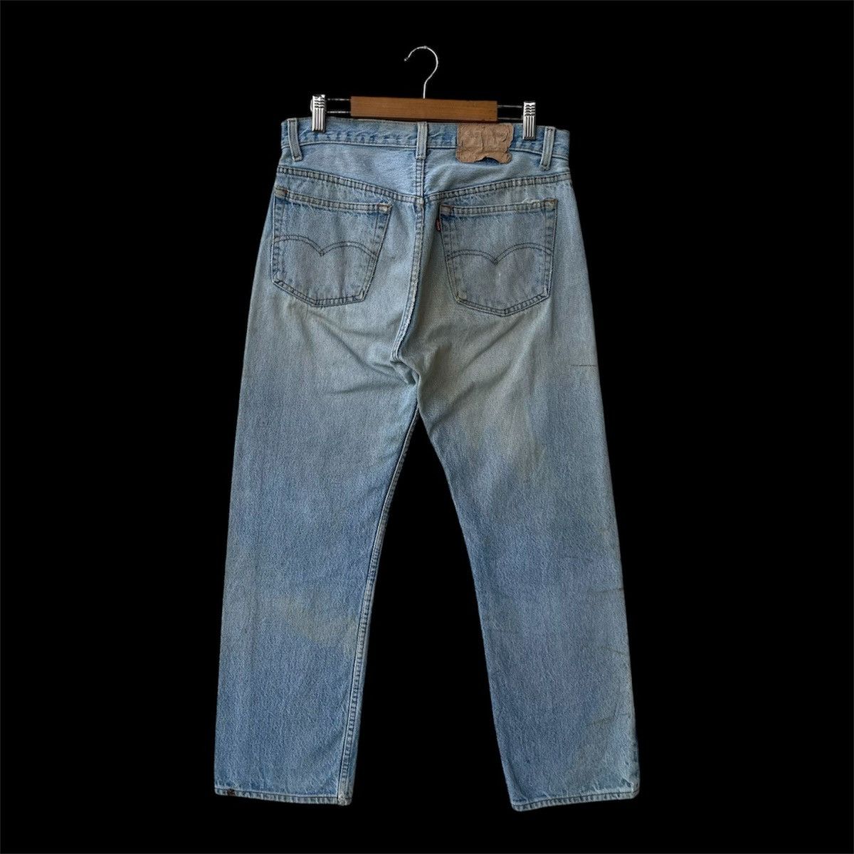 Levi's Thrashed Vintage 80s Levi’s 501 Denim Jeans Size US 32 / EU 48 - 2 Thumbnail