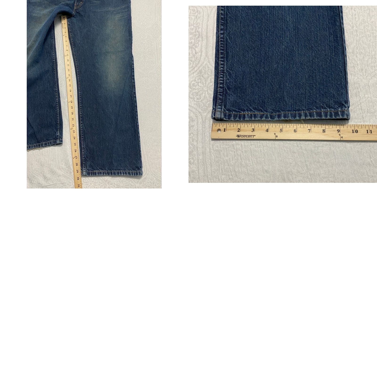 Levi's VINTAGE Levis 559 Jeans Men's 38x30 Blue Relaxed Straight Whiskers Wide Leg Faded Jeans Blue Mens Regular 38x30 Levi's 559 Straight Leg USA 500 Series Size US 38 / EU 54 - 8 Thumbnail
