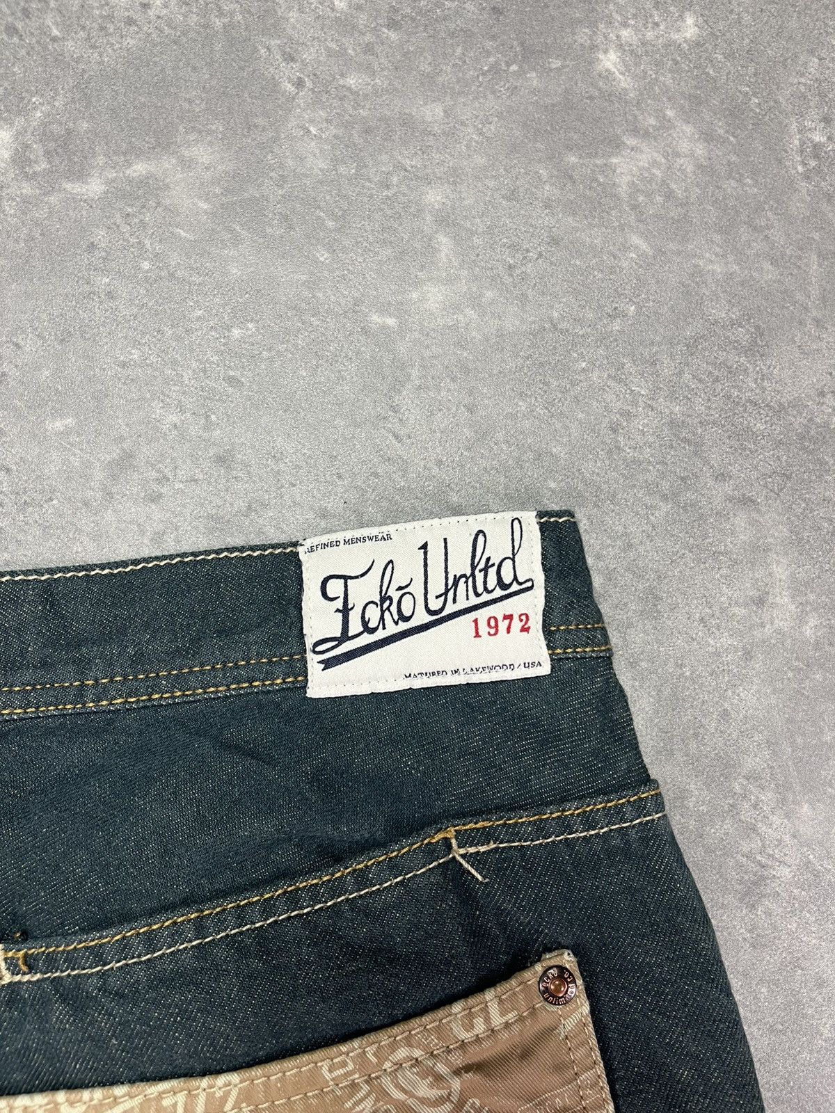 Ecko Unltd. Ecko Unltd. Printed Pockets Linen Baggy Denim Jeans 36 Size US 36 / EU 52 - 13 Thumbnail