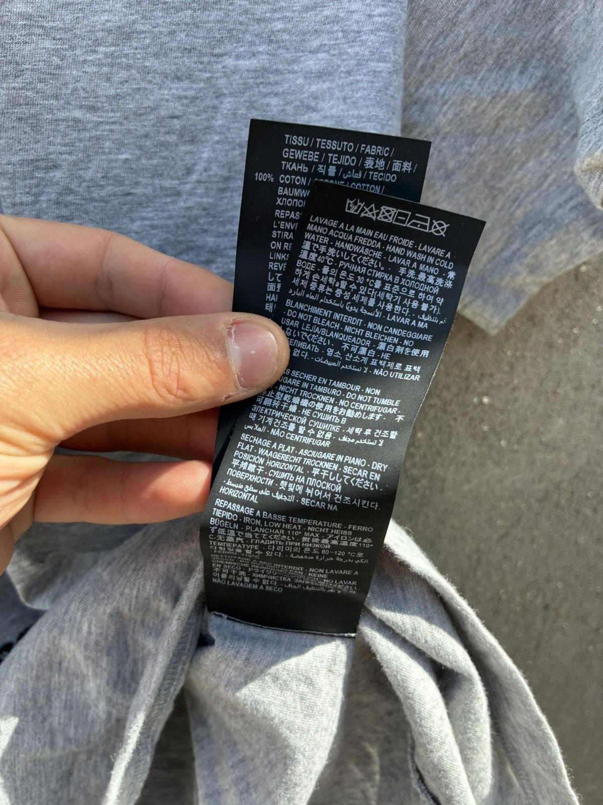 Saint Laurent Paris Saint Laurent SS18 Grey Tee Hedi Slimane Type Size US XL / EU 56 / 4 - 6 Thumbnail