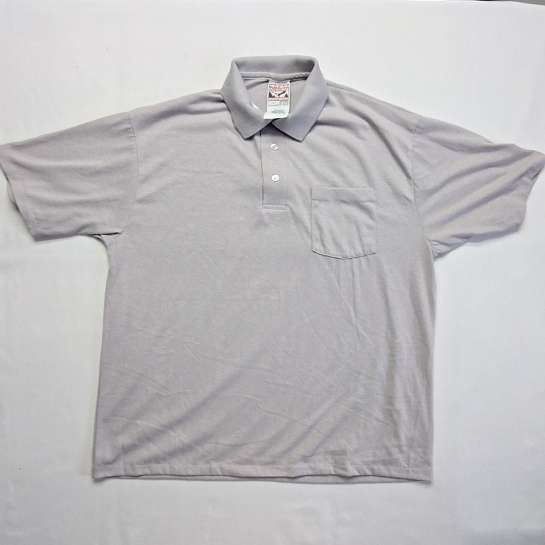 Vintage Vintage Blank Polo Great American Originals Gray L Shirt Size US L / EU 52-54 / 3 - 1 Thumbnail