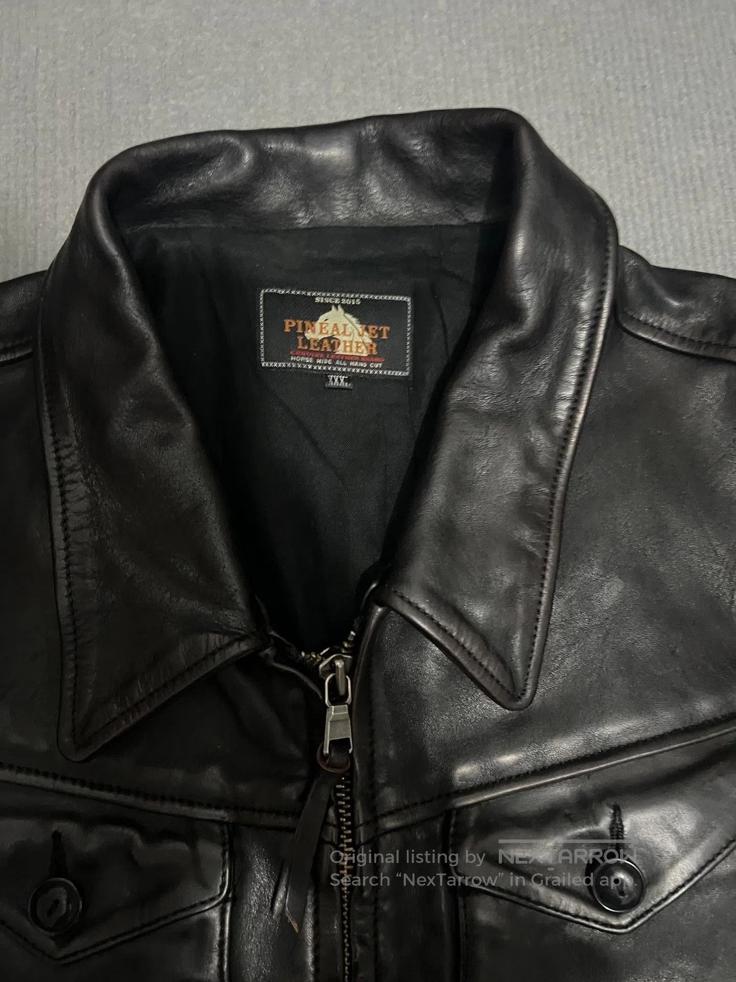 RRL Ralph Lauren Men's Horsehide Leather Jacket. Size US XXL / EU 58 / 5 - 2 Thumbnail