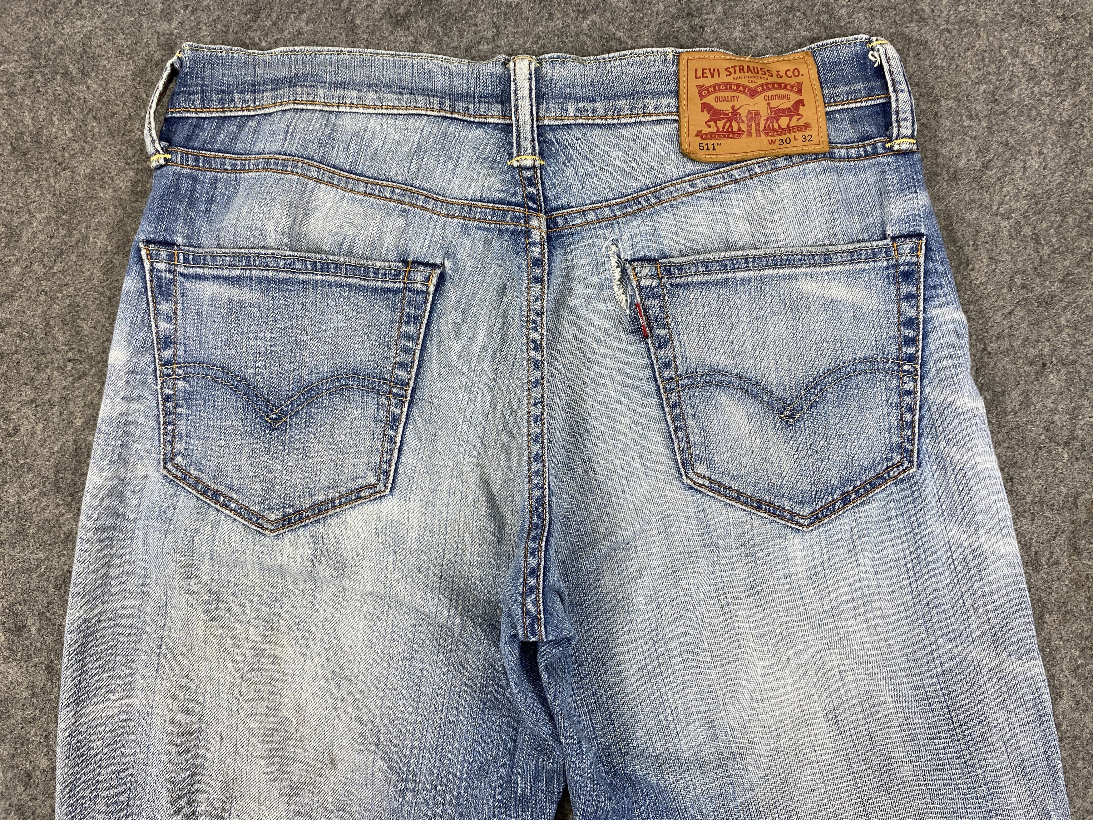 Levi's Distressed Blue Vintage Levi's 511 31x28.5 Denim -JN2127 Size US 31 - 4 Thumbnail