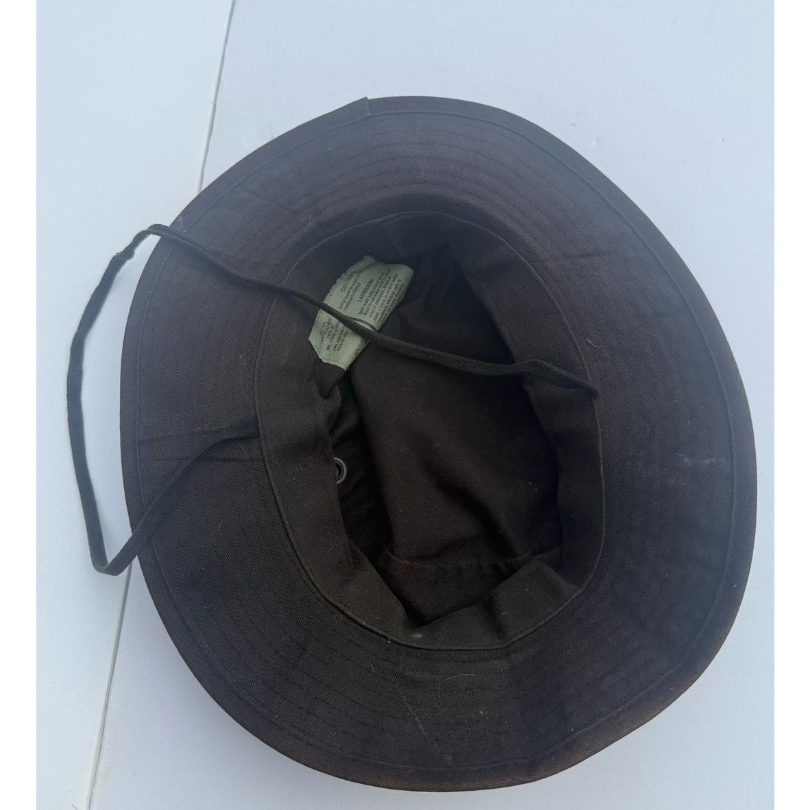 Other Brown Hat with Strap Size 7 1/2 Size ONE SIZE - 2 Thumbnail
