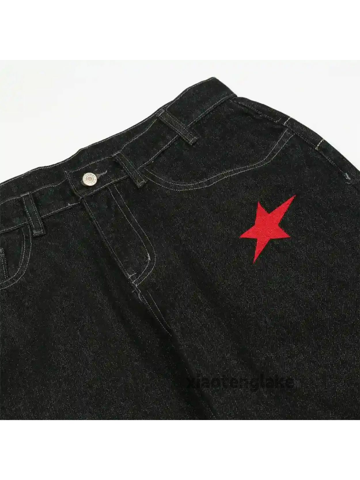 Designer × Jean × Vintage utility skate hiphop loose baggy y2k pattern jeans Size US 32 / EU 48 - 5 Thumbnail