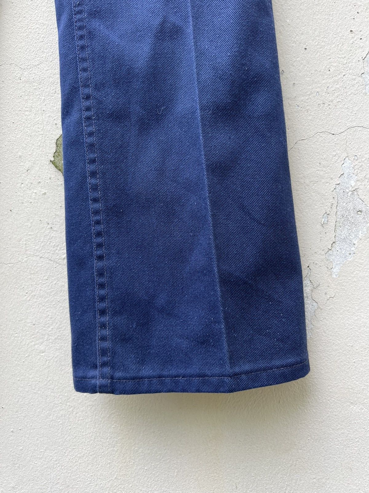 Vintage Vintage 60s Wrangler Navy Blue Flare Pant Size US 31 - 14 Thumbnail