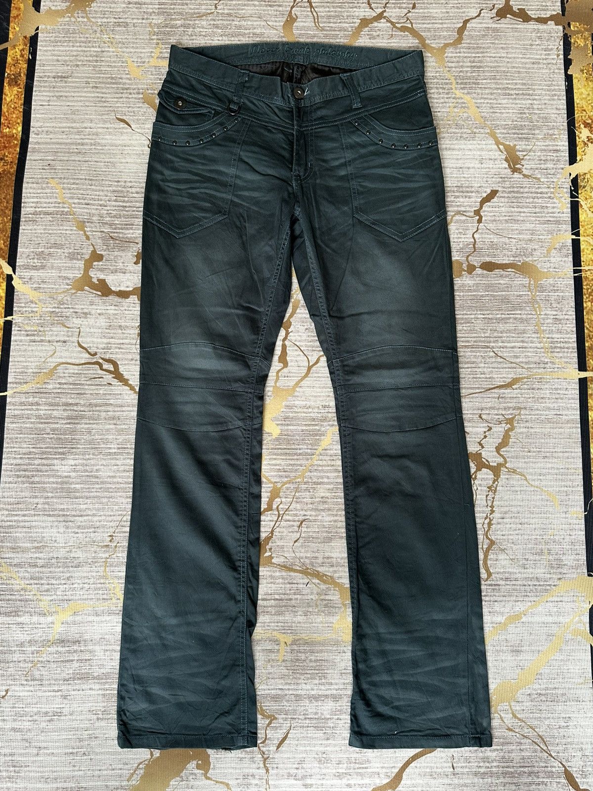 In The Attic FLARE In The Attic Studded Pocket Claw Marks Pant Size US 33 - 2 Thumbnail