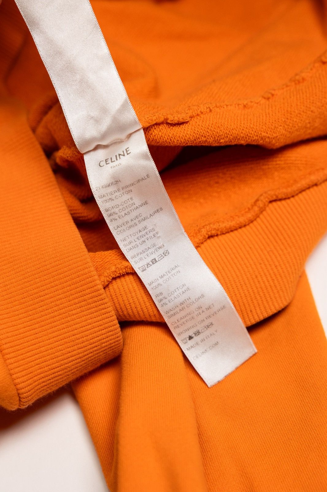 Celine Celine Orange Logo Hoodie Size US M / EU 48-50 / 2 - 9 Thumbnail