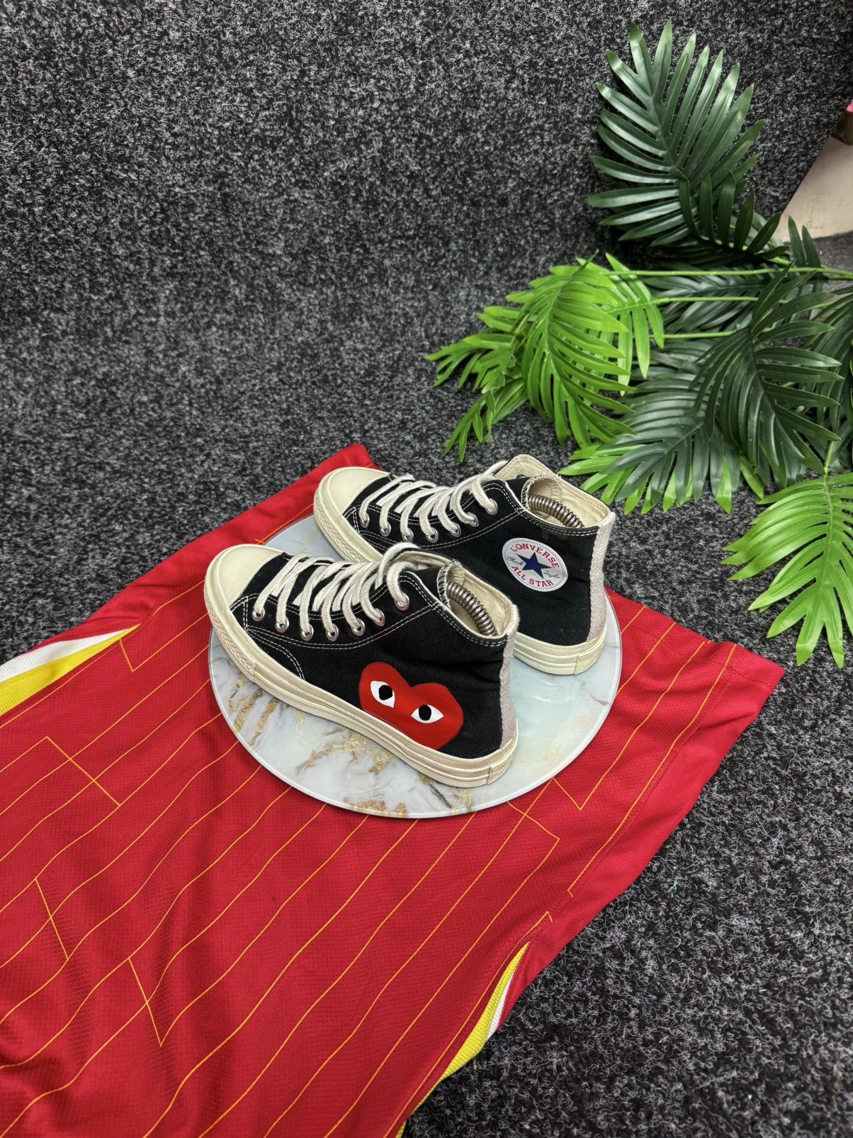 Comme des Garcons PLAY Comme des Garcons Play X Chuck 70 Shoes Black Size US 7 / IT 37 - 7 Thumbnail