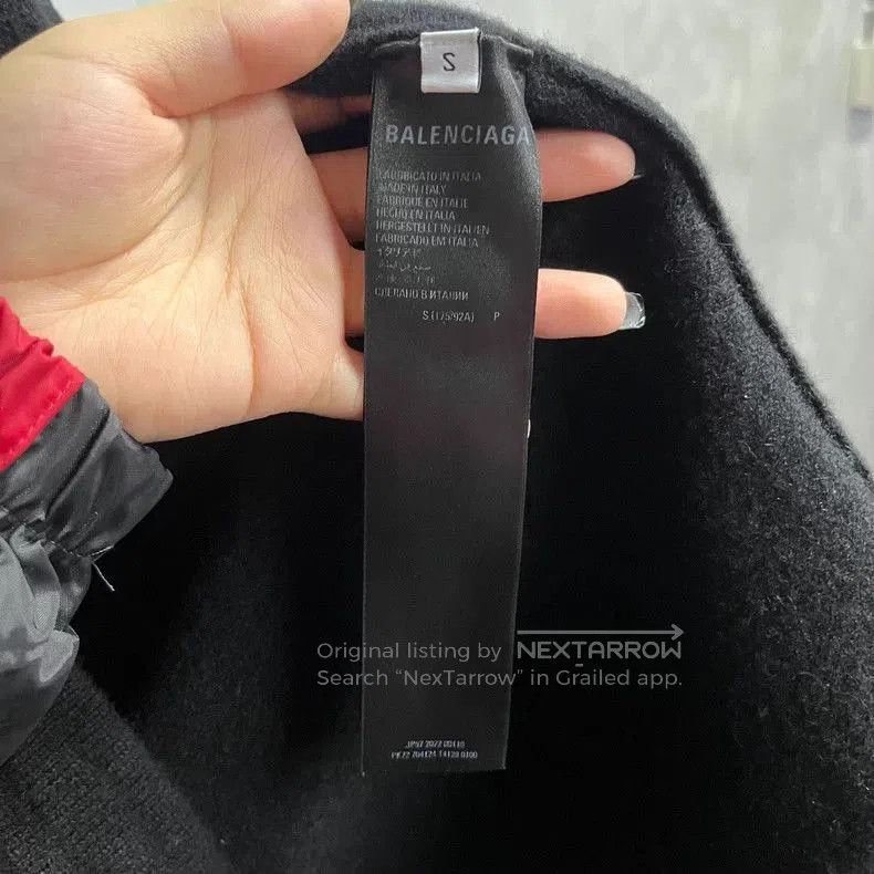 Balenciaga Balenciaga Black Wool Pin-Decorated Cardigan. Size US S / EU 44-46 / 1 - 4 Thumbnail