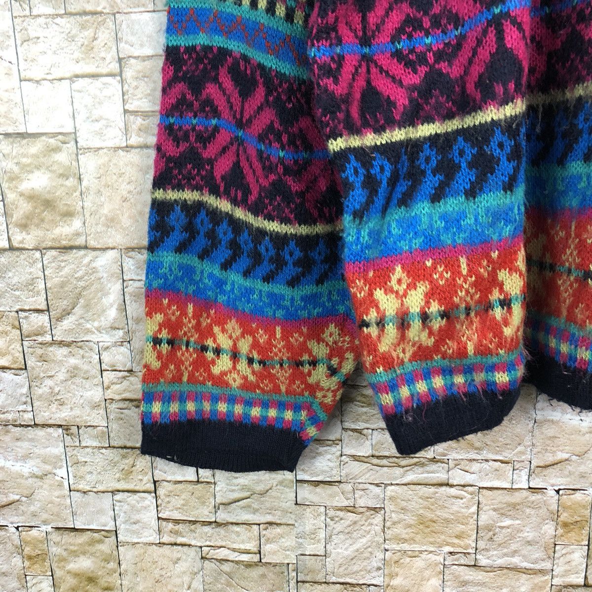 Homespun Knitwear Folli Follie Pink sweatshirt art vintage Knitwear #A311 Size US L / EU 52-54 / 3 - 7 Thumbnail