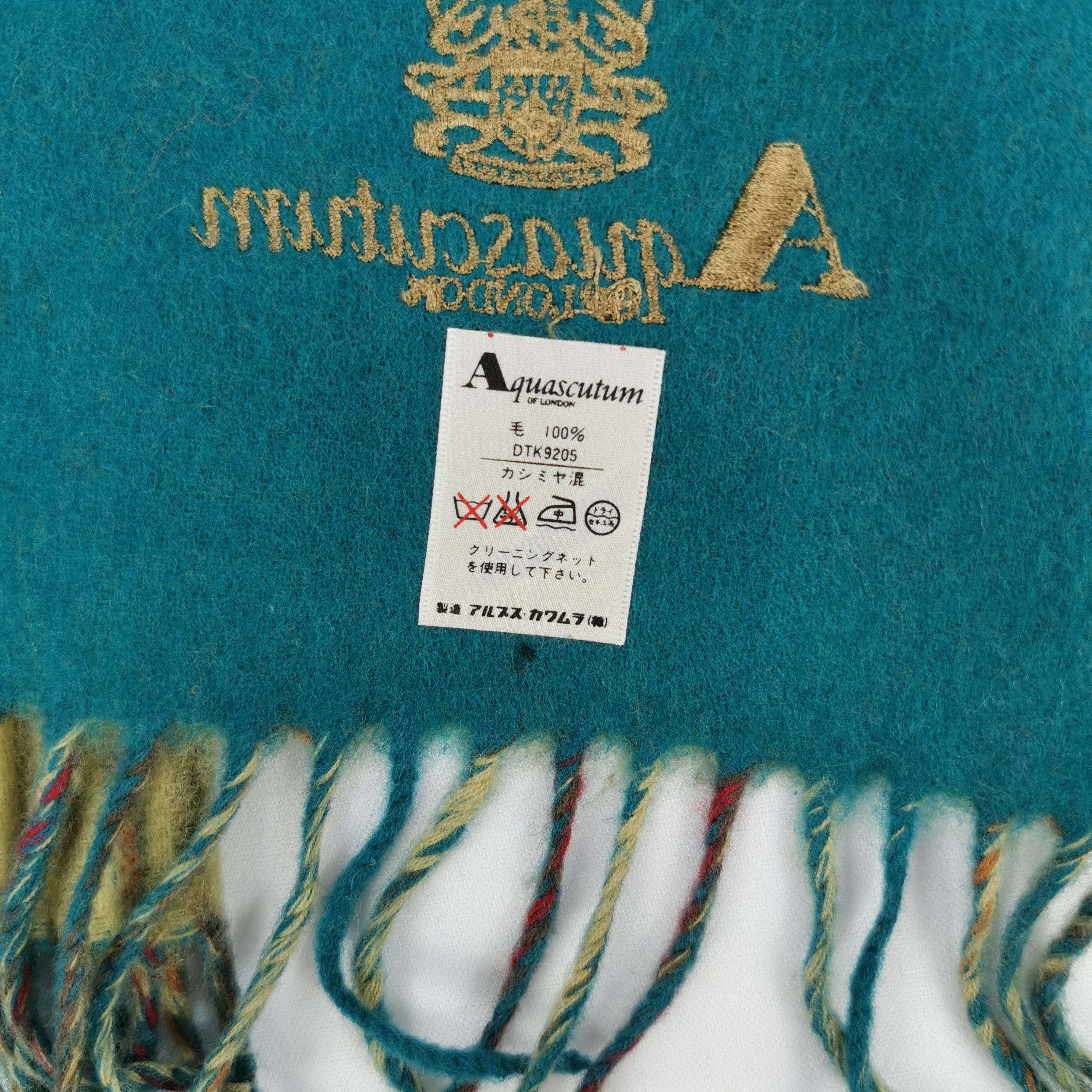 Aquascutum Vintage Aquascutum Scarf Muffler Wool Scarves Size ONE SIZE - 5 Thumbnail
