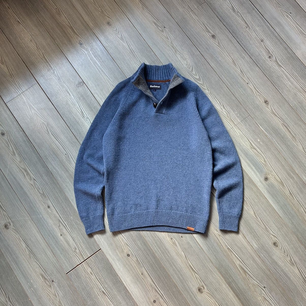 Barbour Barbour Essential Chunky Half Button Sweater Size US L / EU 52-54 / 3 - 12 Thumbnail